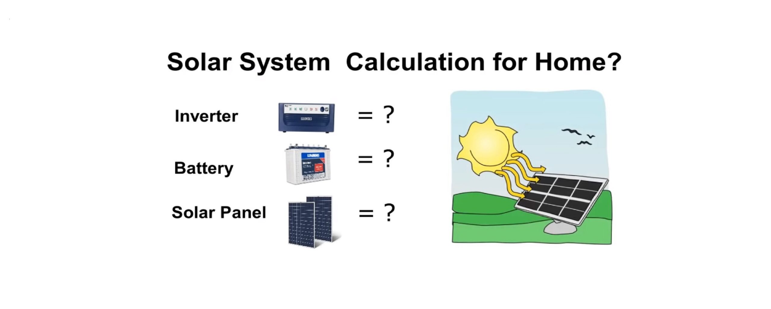 Solar Panel calculation