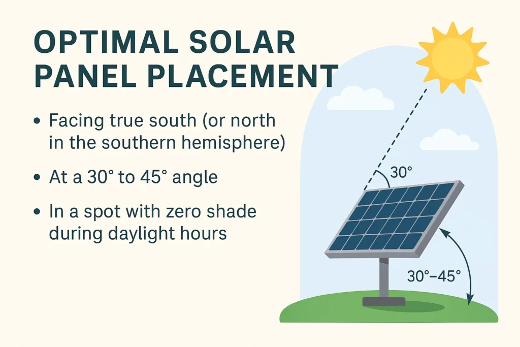 Solar Panel Angle Diagram